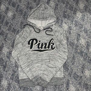 Embroidered PINK Logo Hoodie